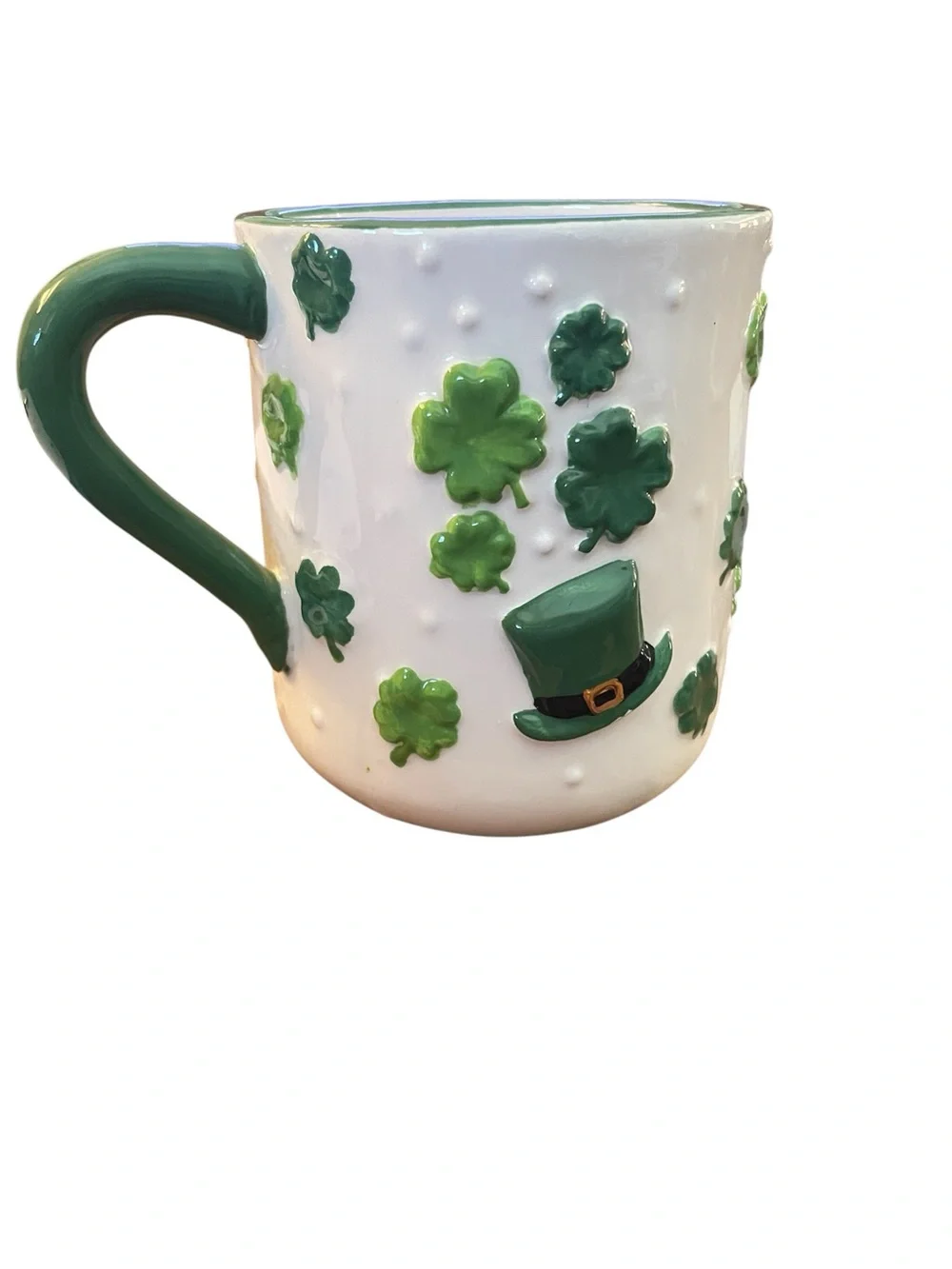 St. Patrick's Day Shamrock Ceramic Mug Irish coffee Shamrocks Sheffield Home NEW
